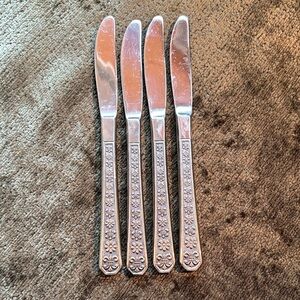 Vintage Floral Butter Knife Set - Interpur Florenz